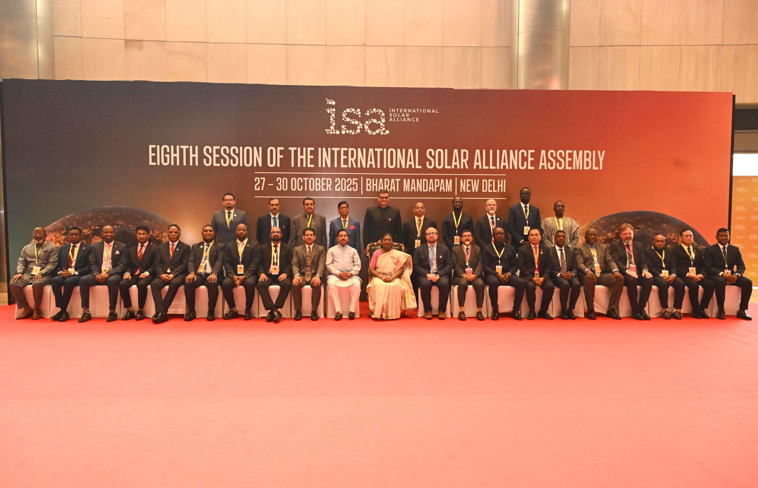 President inaugurates plenary session of the 8th session of the International Solar Alliance Assembly