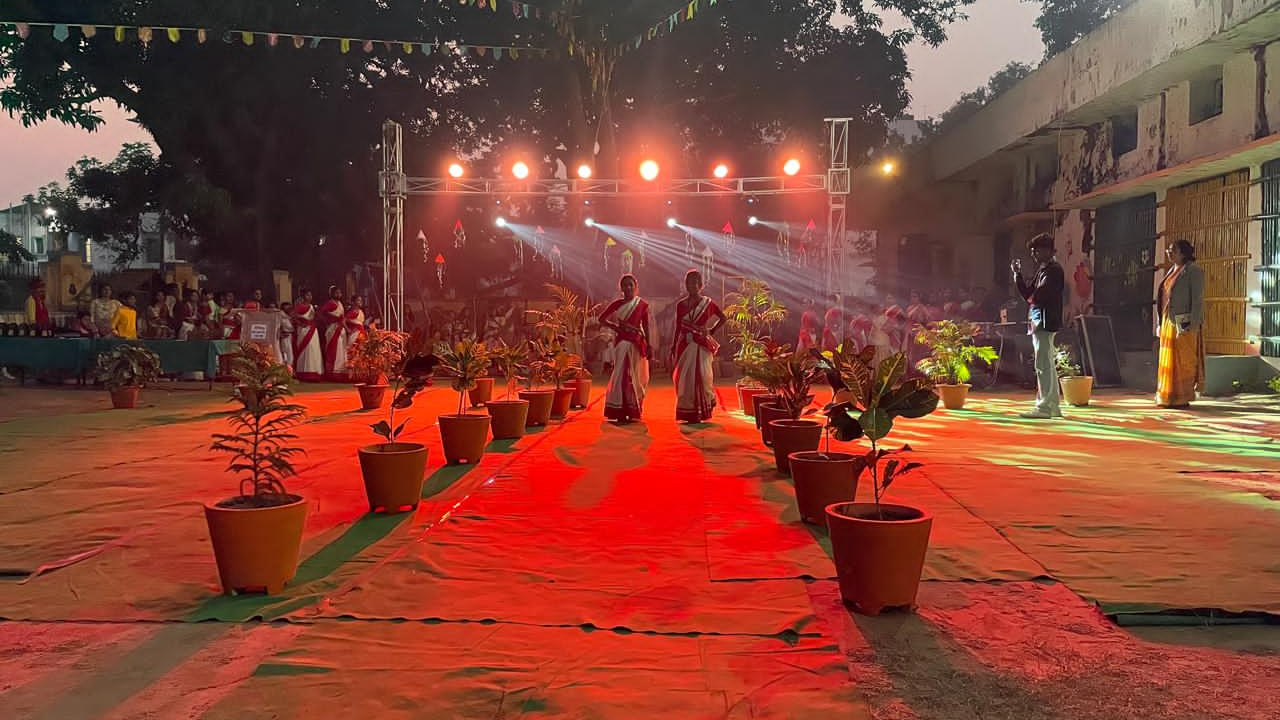 Children displayed their eccentric costumes as part of the Bal Umang Pakhwada.