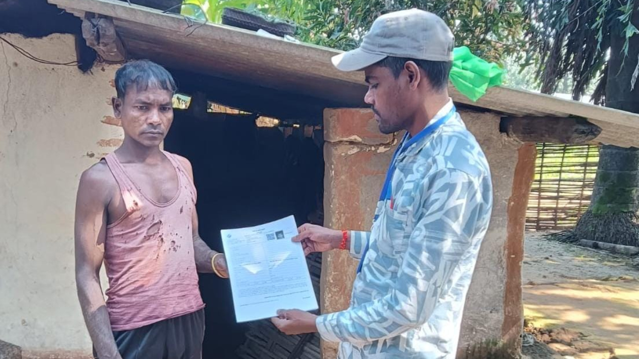 The team is reaching the voters through forest and mountain paths.