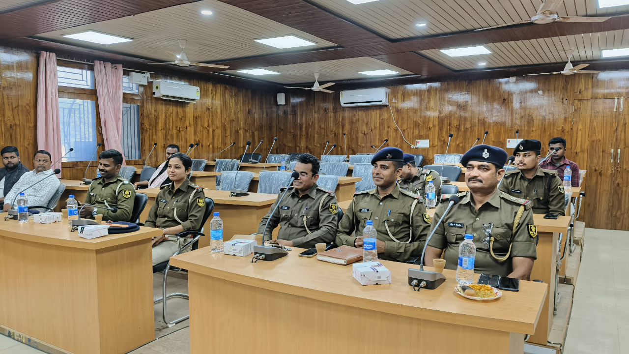 The newly elected MLA held a review meeting with police officials.