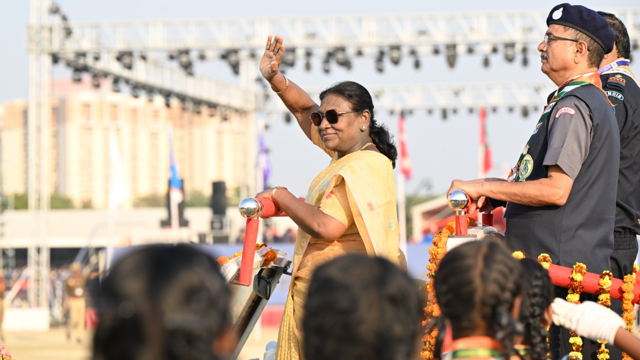 Draupadi Murmu attended the closing ceremony of the Diamond Jubilee of the Bharat Scouts and Guides