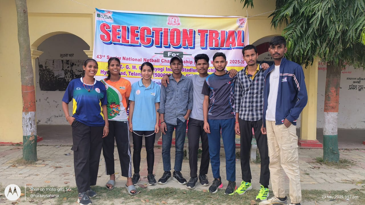 8 senior players from Saharsa went to play netball
