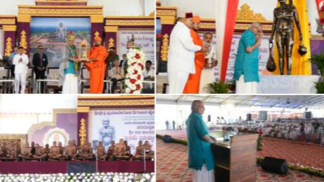 Teachings of Acharya Shantisagar Maharaj are always relevant for peace and harmony - Vice President