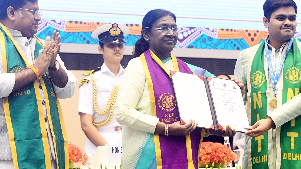 Draupadi Murmu addressed the convocation ceremony of NIT Delhi
