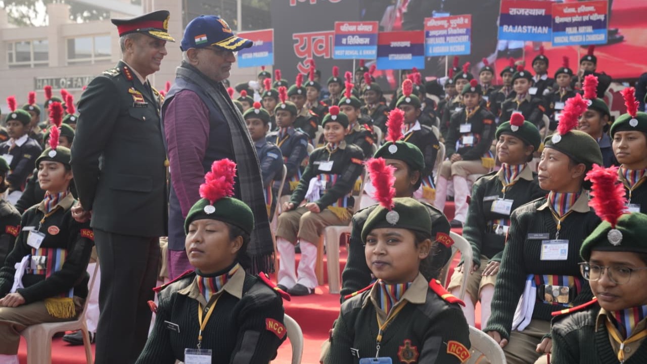 CP Radhakrishnan attended the inaugural ceremony of NCC Republic Day Camp 2026
