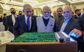 Narendra Modi visits technology exhibition in Jerusalem