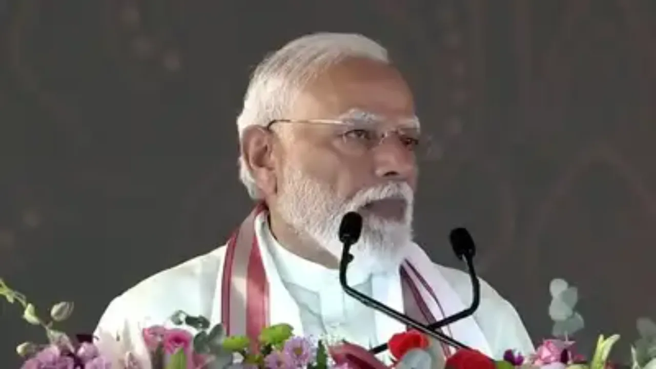 Narendra Modi inaugurated, dedicated and laid the foundation stone of various development projects worth over Rs 2,700 crore in Puducherry