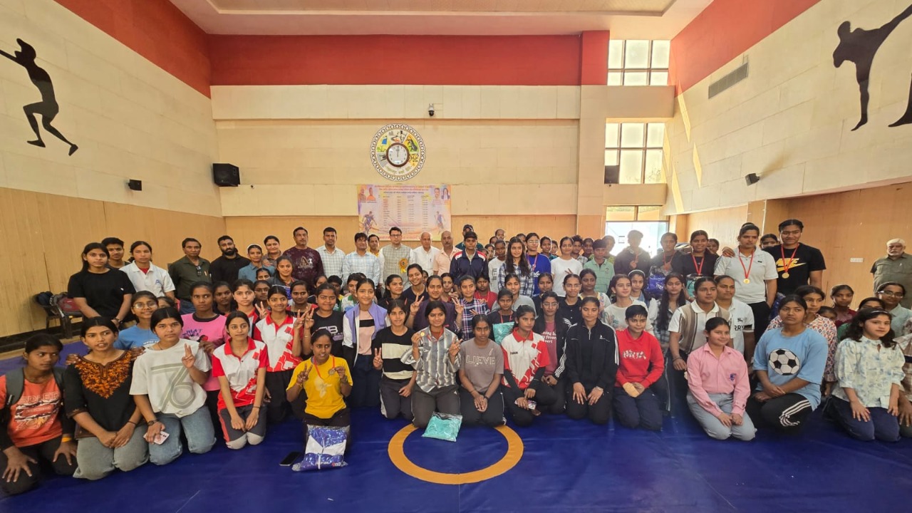 Players performed brilliantly in district level sports competitions.